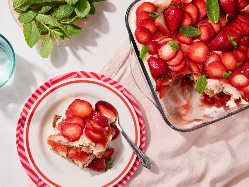 Summery strawberry tiramisu