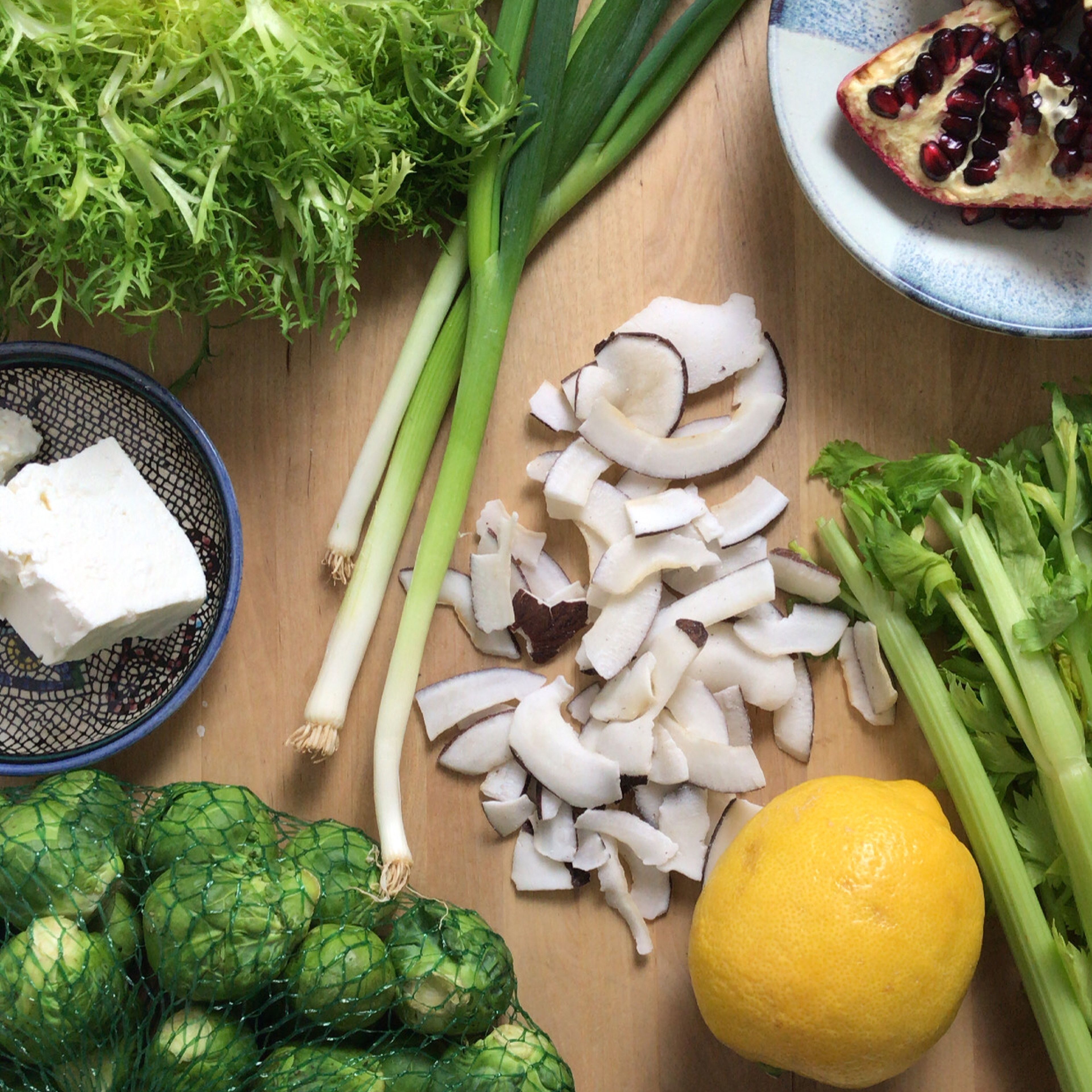 Weigh all ingredients, wash vegetables and fruits.