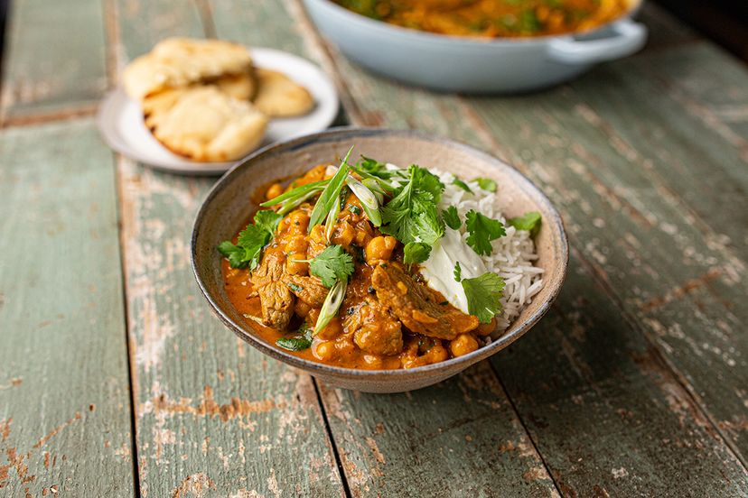 Schnelles Lammcurry