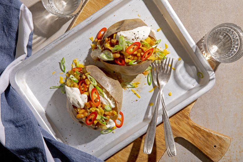 Jacket Potato (gefüllte Backkartoffel)
