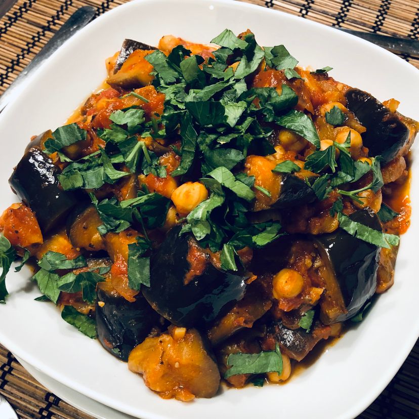 Armenian Eggplant Chickpea Stew
