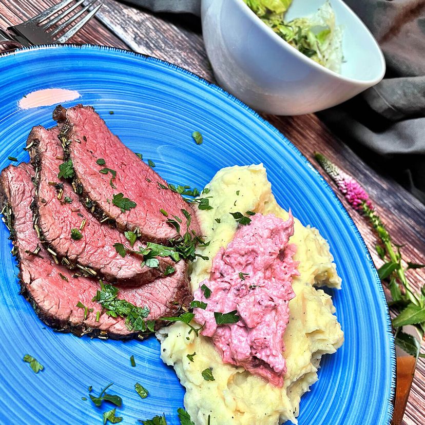 Roastbeef mit Kartoffelpürree