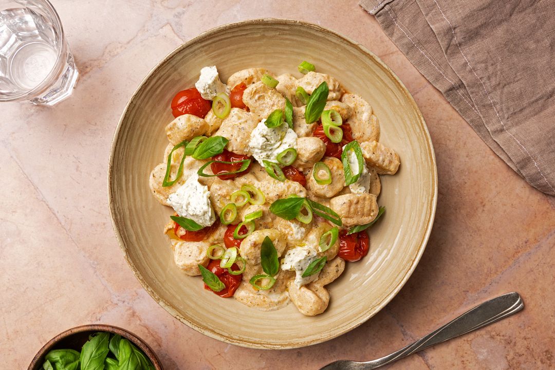 5-Zutaten Gnocchi mit Frischkäse und Kirschtomaten