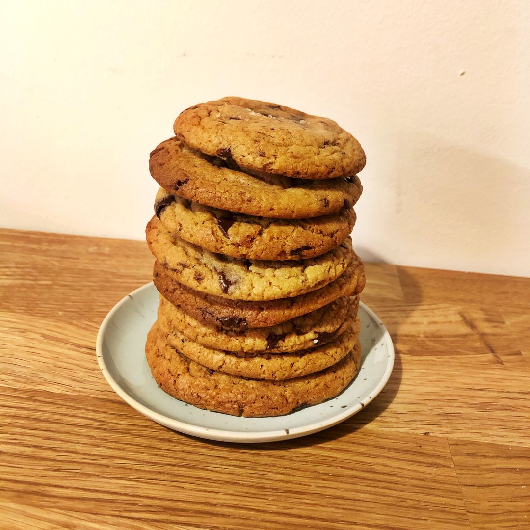 Chocolate Chip Cookies mit brauner Butter