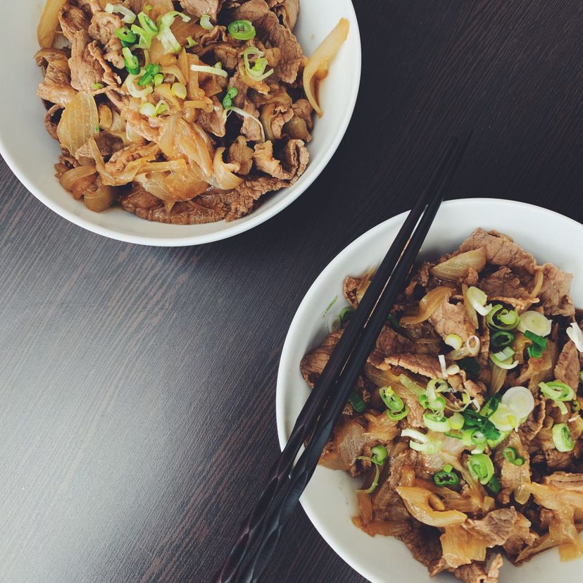 Gyudon-Japanese beef bowl