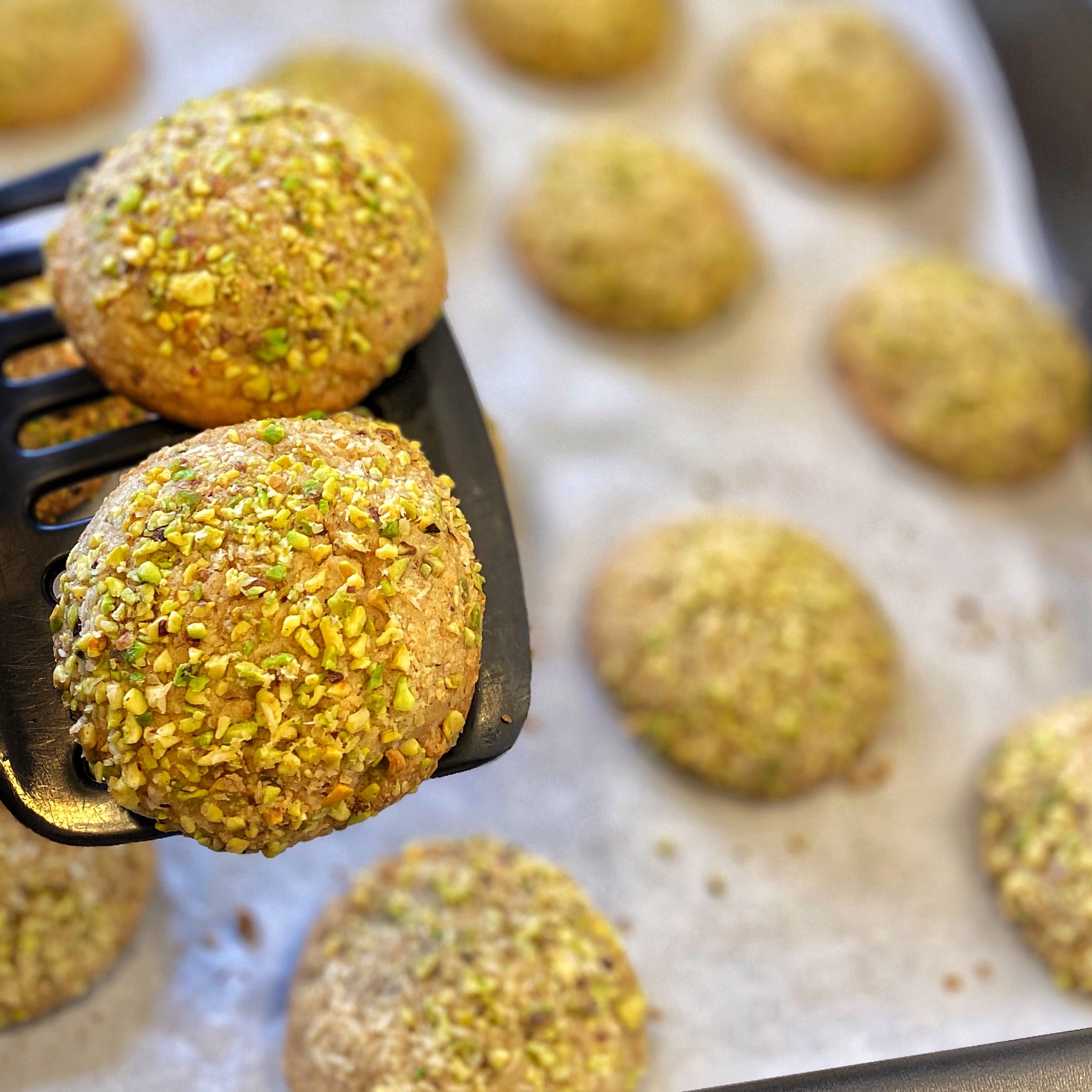 Bake for 15-18 minutes, depending on the oven until the edges are golden brown.