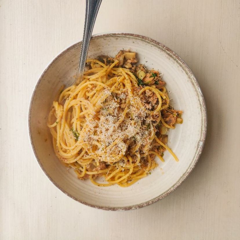 Tuna & Mushroom Spaghetti