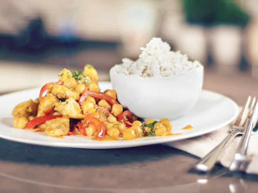 Creamy Indian curry with chicken breast